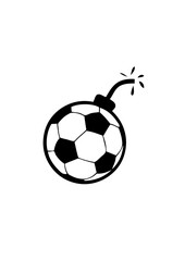 Obraz premium bombe ballon football logo club