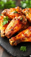 Crispy Baked Chicken Wings.