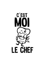 c'est moi chef toque cuisinier cuisto