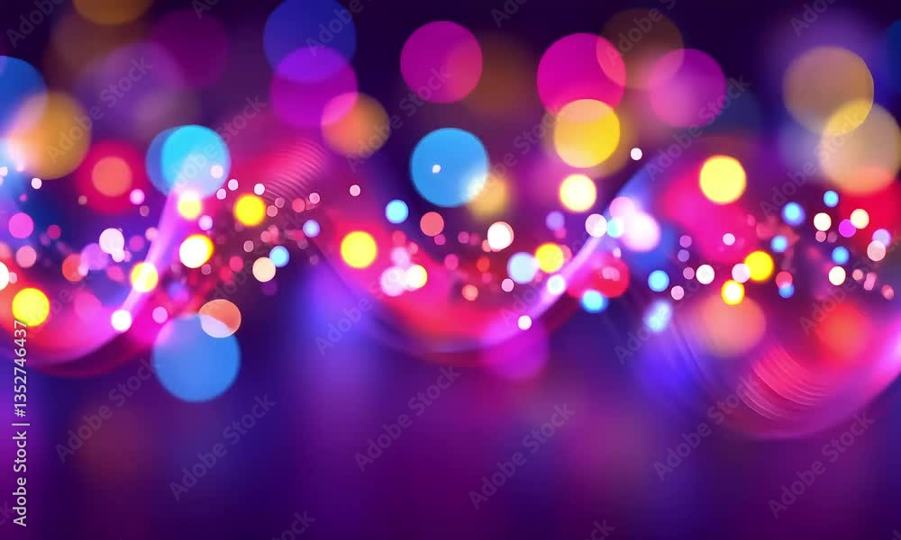 Poster vibrant colorful bokeh lights abstract background texture design