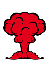 champignon nucleaire atomique bombe explosion