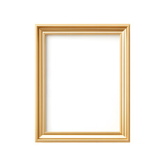 Fototapeta premium Empty ornate gold frame on black backdrop, perfect for portraits, artwork, or showcasing special memories in a sophisticated style for home or office decor.