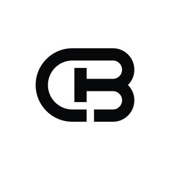 Obraz premium letter cb or bc creative modern shape typography monogram logo design