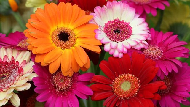 bouquet of colorful gerber