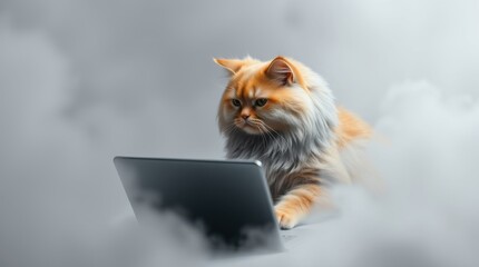 Cat programmer. Animals as people.