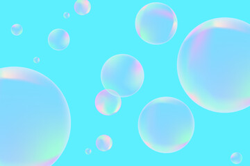 Modern realistic water bubbles, great design for any purposes. Brochure template layout. Communication concept. Brochure, leaflet, flyer, cover template.