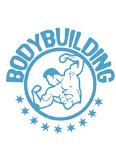 Bodybuilding corps logo club dessin musculation fitness body muscu