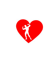 I love bodybuilding coeur musculation pose muscu