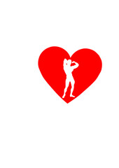 I love bodybuilding coeur musculation pose muscu
