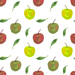 seamless background with apples