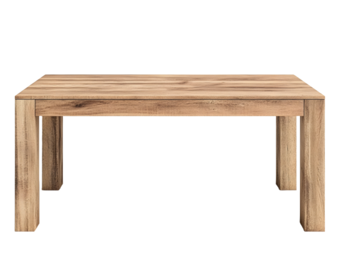 Clean wooden desk with minimalist design, featuring a drawer. Ideal for home office setup or study area. Modern and functional furniture piece.