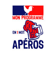 apero alcool election mot programme coq France humour © Scal