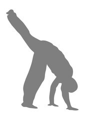 capoeira figure silhouette ombre dessin