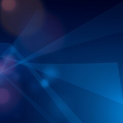 Modern blue background with geometric shapes and soft light leaks design