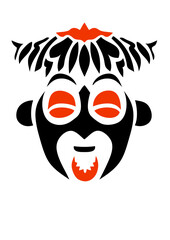 masque africain dessin