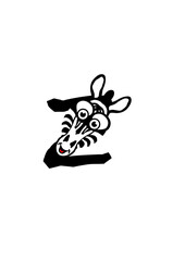 zebre lettre z dessin