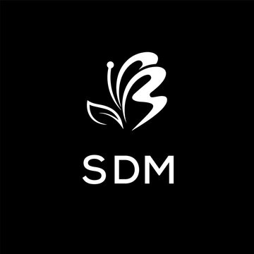 SDM creative minimalist letter logo.