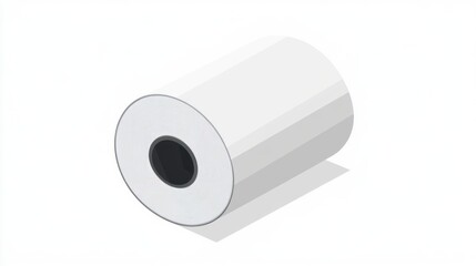 A roll of paper with a clean minimalist design ideal for office supplies and everyday use