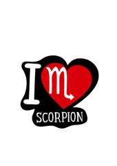 i love scorpion signe astrologique
