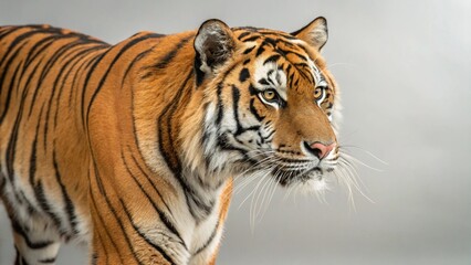 Obraz premium South China Tiger in full view on studio background