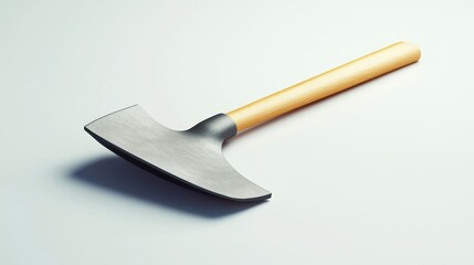 A sturdy axe with a wooden handle and metallic blade ideal for crafting woodworking or outdo