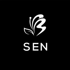 SEN creative minimalist letter logo. © Bely 