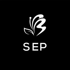 SEP creative minimalist letter logo.
