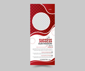 Creative and eye catching rollup banner design template