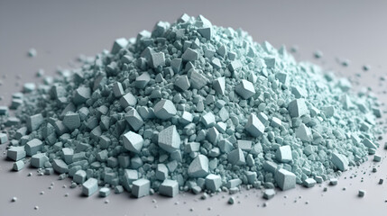 Detailed macro shot of lithium bromide powder texture.