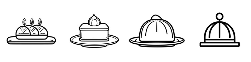 Fototapeta premium Delicious dessert assortment featuring cakes and pastries presented elegantly on plates