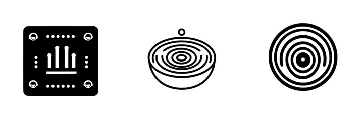 Graphics depicting analysis tools and abstract patterns for data visualization in modern design concepts