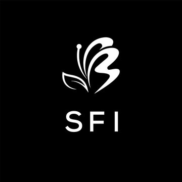 SFI creative minimalist letter logo.