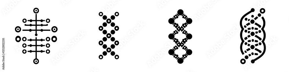 Poster abstract patterns representing interconnectedness and complexity in modern design