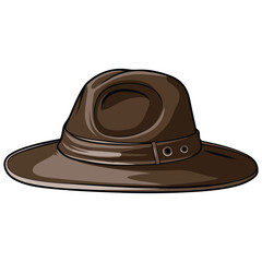 Adventure hat icon vector illustration
