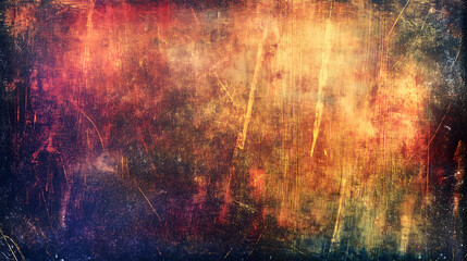 Fototapeta premium Vibrant grunge background with rich textures and warm colors creating an artistic atmosphere
