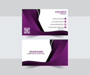 Naklejka premium Creative and Modern Business Card Design with Minimalist Style