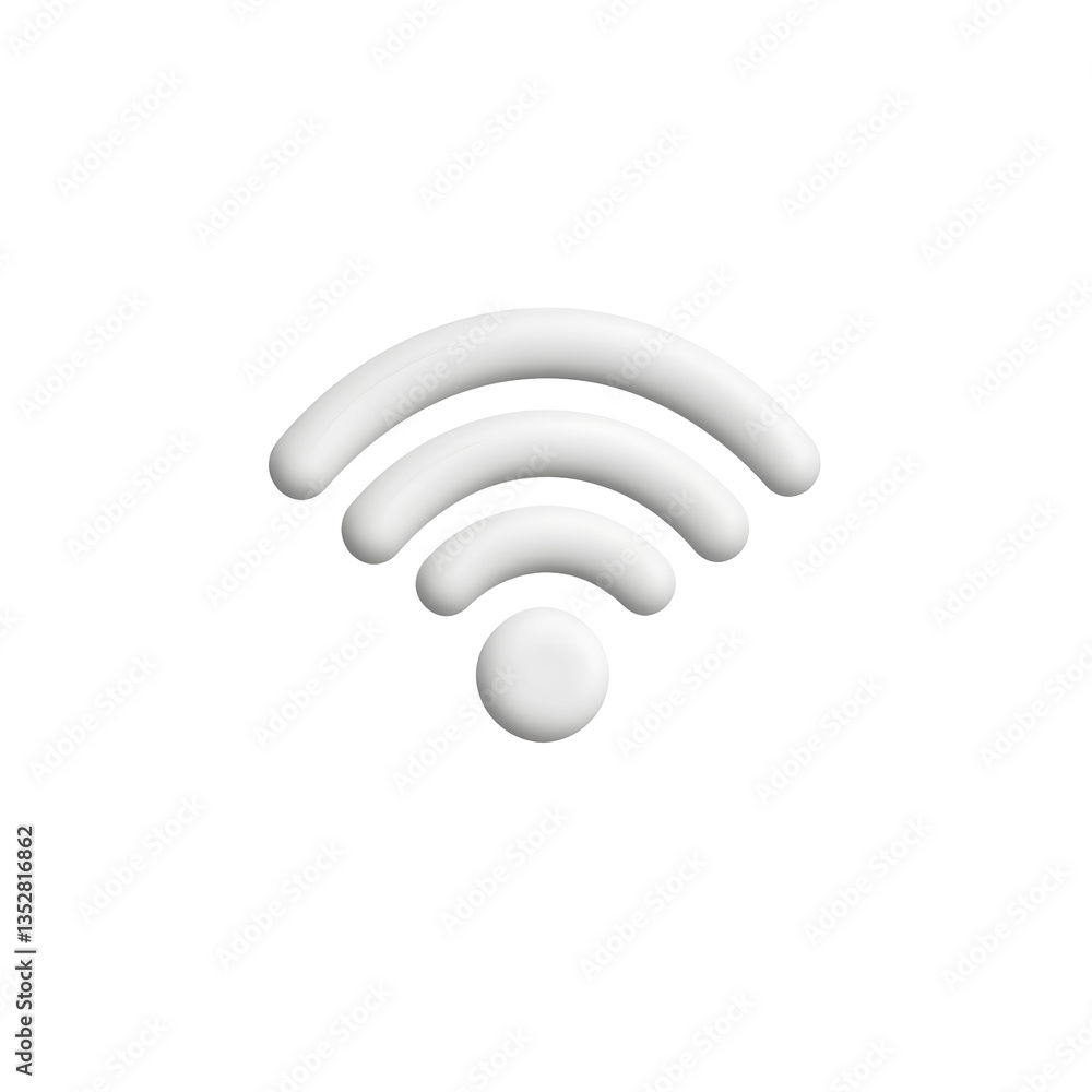 Poster wireless internet symbol. wifi connectivity, signal strength indicator simple and modern.
