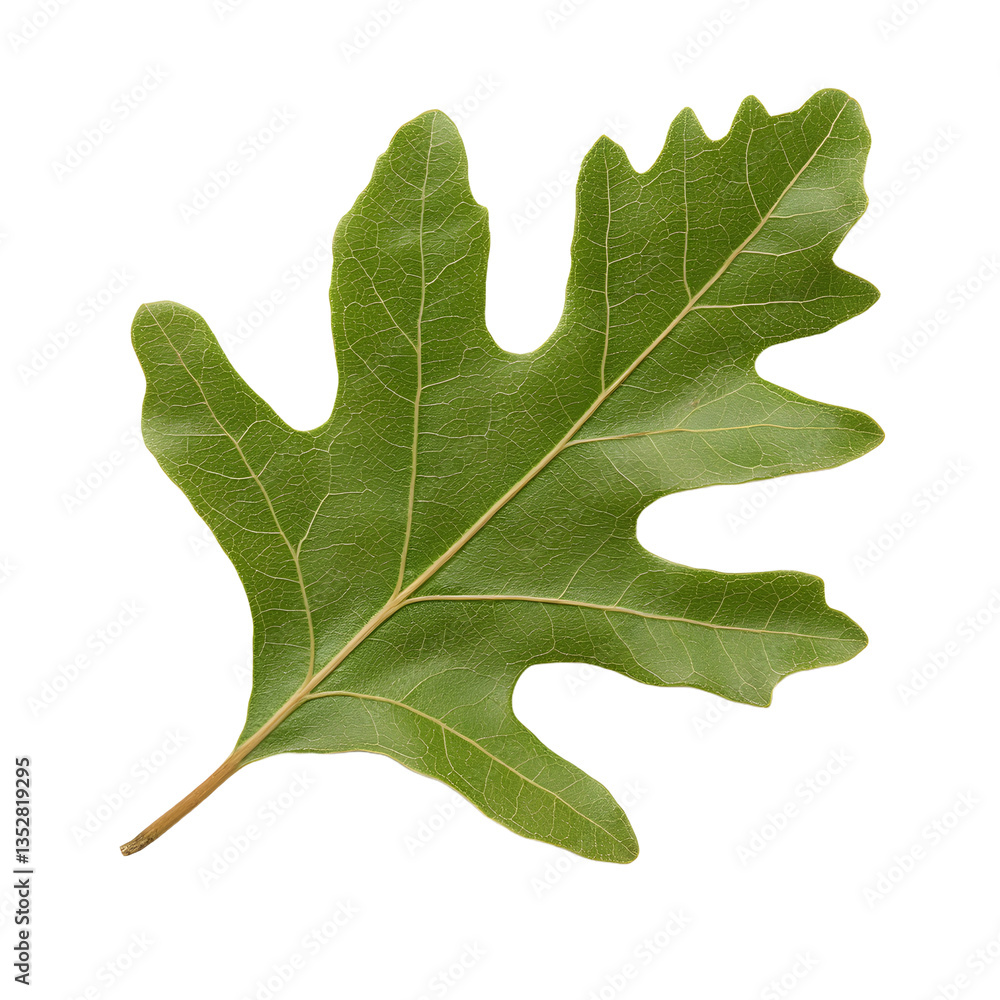 Poster autumn oak leaf: a detailed view of a single, dry oak leaf showcasing its intricate patterns and tex