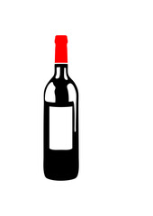 bouteille vin rouge pinard dessin