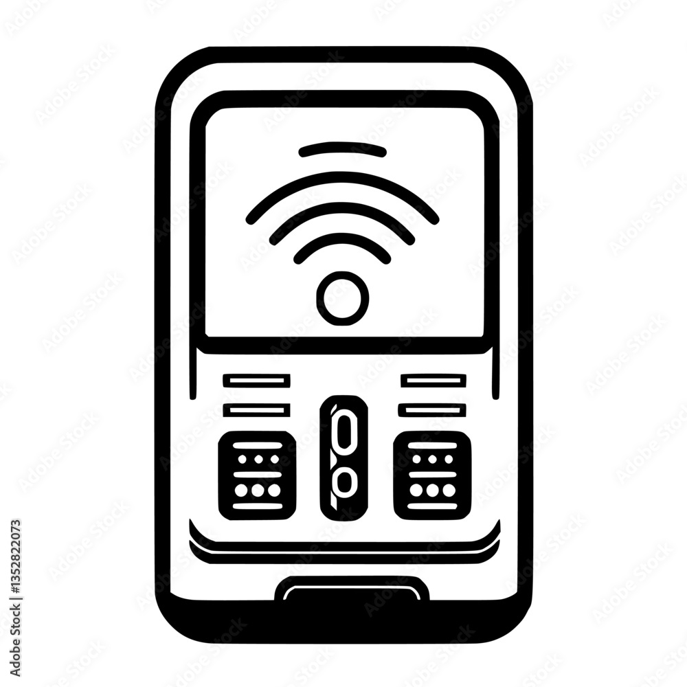 Poster wireless security intercom system for residential doors in modern design showcasing simplicity and f