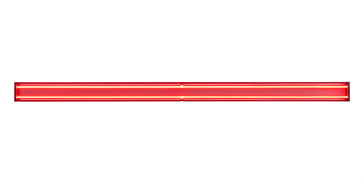 Red Neon Light Bar on Transparent Background – Glowing LED Tube for Modern Design, Decoration, and Futuristic Aesthetic - Powered by Adobe