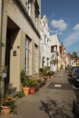 Fototapeta premium Old buildings in an old town in Germany