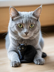 Fototapeta premium Hybrid animal between cat and spider.