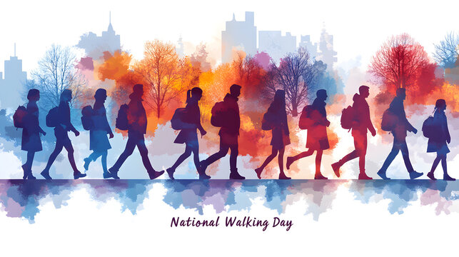 Dynamic Urban Scene for National Walking Day: Celebrating Movement in Diverse Environments