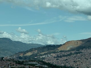 clouds over the mountains
