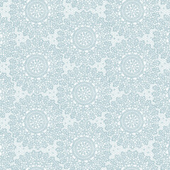 Floral geometric patterns, seamless paper and mosaic fabric