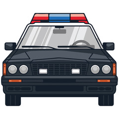 Police car icon vector illustration