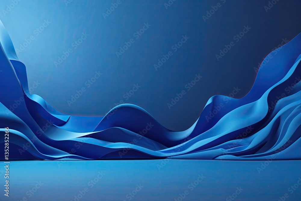 Poster trendy cobalt gradient background for contemporary web design