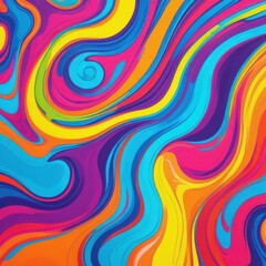 Obraz premium Radiant Symphony of Chromatic Streams