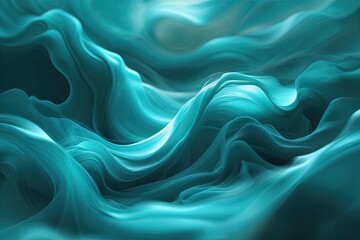 Obraz premium Enchanting Turquoise Wallpaper with Soft Blurs and Vibrant Energy